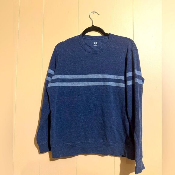 UNIQLO Men's Large 2 striped sweater‎ warm - Picture 1 of 8